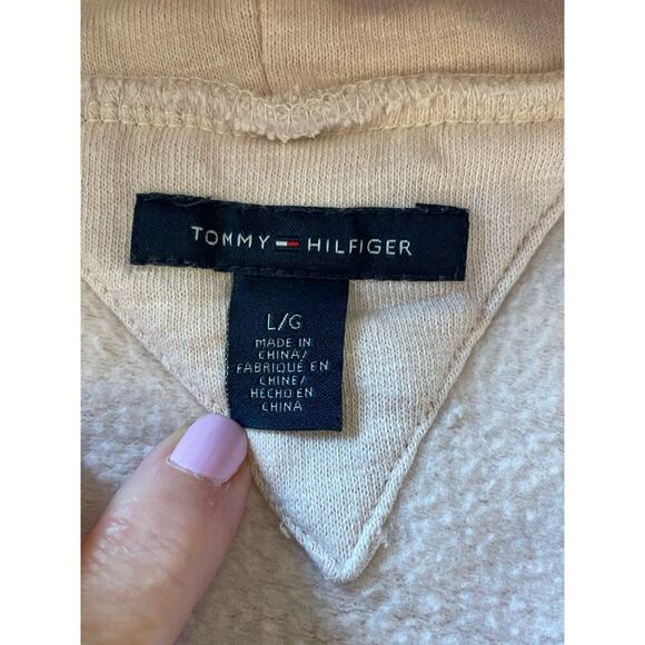 TOMMY HILFIGER Light Pink Cowl Neck Pullover Shirt Top L - Picture 7 of 10